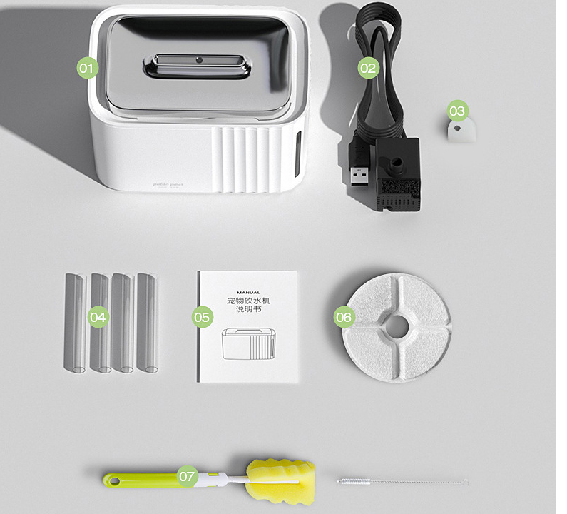 Avocado Green Pet Drinking Machine Smart Mute